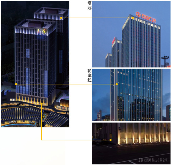 舒鉑廣場建筑景觀照明設(shè)計(jì)效果圖